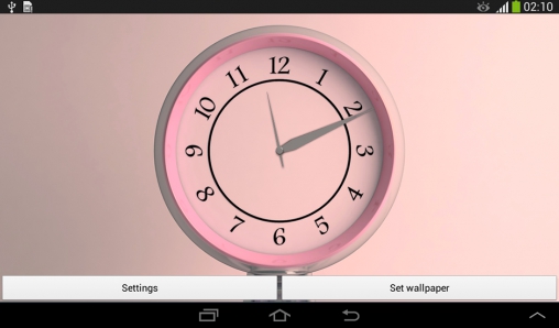 Full version of Android apk livewallpaper Silver clock for tablet and phone.
