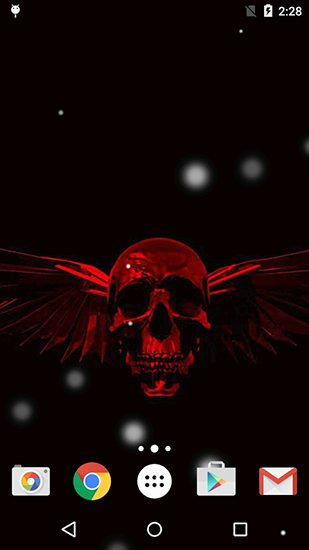 Full version of Android apk livewallpaper Skulls HD for tablet and phone.