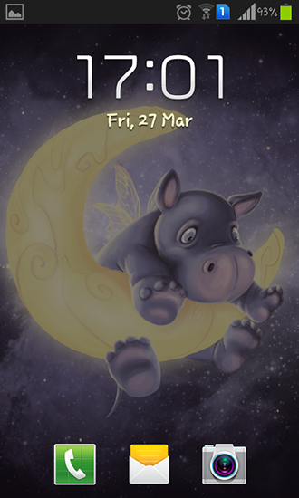 Full version of Android apk livewallpaper Sleepy hippo for tablet and phone.