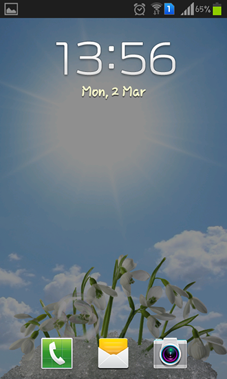 Full version of Android apk livewallpaper Snowdrops for tablet and phone.