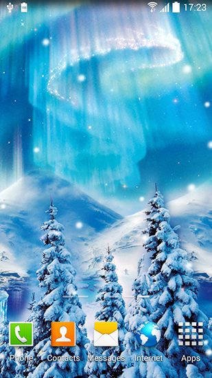 Full version of Android apk livewallpaper Snowfall by Blackbird wallpapers for tablet and phone.