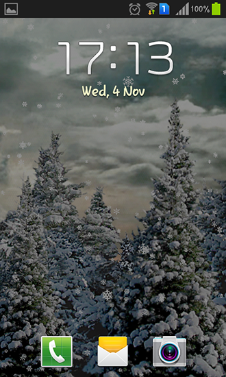 Full version of Android apk livewallpaper Snowfall by Kittehface software for tablet and phone.