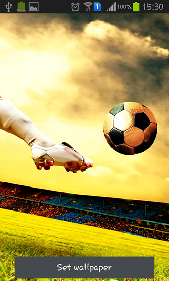 Full version of Android apk livewallpaper Soccer for tablet and phone.