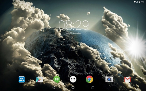 Full version of Android apk livewallpaper Space clouds 3D for tablet and phone.