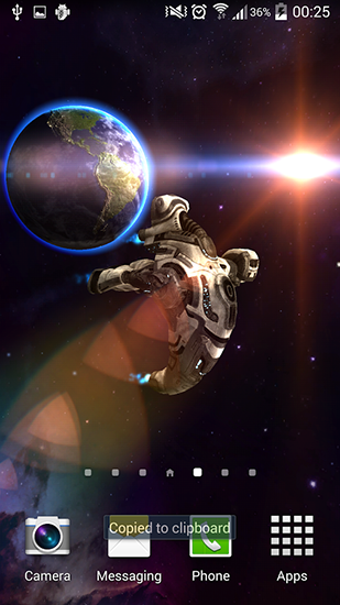 Full version of Android apk livewallpaper Space explorer 3D for tablet and phone.