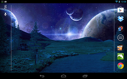 Full version of Android apk livewallpaper Space world for tablet and phone.