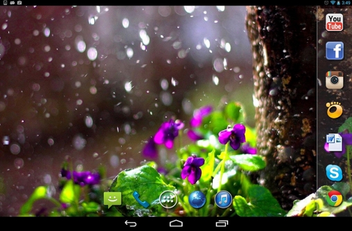 Full version of Android apk livewallpaper Spring rain for tablet and phone.