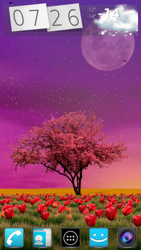 Full version of Android apk livewallpaper Spring trees for tablet and phone.