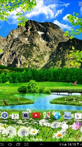 Full version of Android apk livewallpaper Summer landscape for tablet and phone.