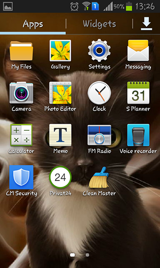 Full version of Android apk livewallpaper Surprised kitty for tablet and phone.