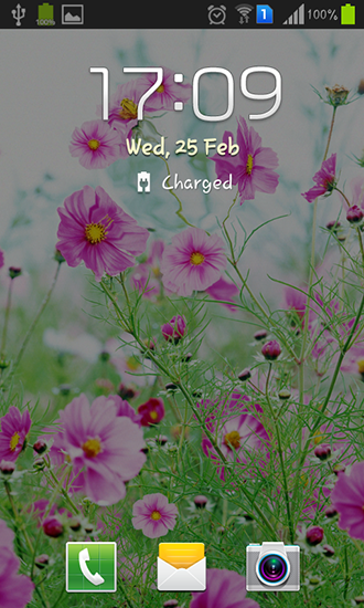 Full version of Android apk livewallpaper Sweet flowers for tablet and phone.