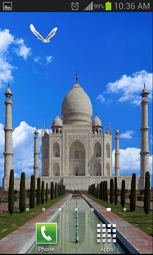 Full version of Android apk livewallpaper Taj Mahal for tablet and phone.