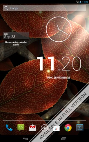 Full version of Android apk livewallpaper Tap leaves for tablet and phone.