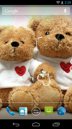 Full version of Android apk livewallpaper Teddy bear HD for tablet and phone.