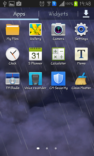 Full version of Android apk livewallpaper Thunderstorm for tablet and phone.