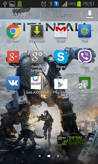 Full version of Android apk livewallpaper Titanfall for tablet and phone.