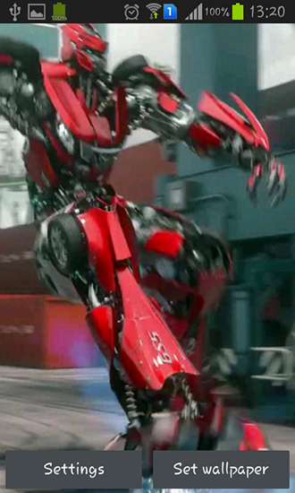 Full version of Android apk livewallpaper Transformers battle for tablet and phone.