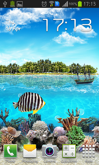 Full version of Android apk livewallpaper Tropical ocean for tablet and phone.