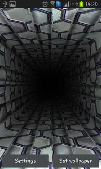 Full version of Android apk livewallpaper Tunnel 3D by Amax lwps for tablet and phone.