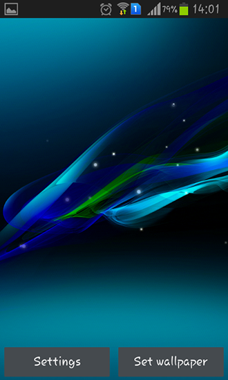 Full version of Android apk livewallpaper Ultra wave for tablet and phone.