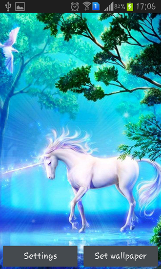 Full version of Android apk livewallpaper Unicorn for tablet and phone.
