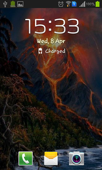 Full version of Android apk livewallpaper Volcano for tablet and phone.