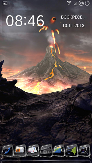 Full version of Android apk livewallpaper Volcano 3D for tablet and phone.
