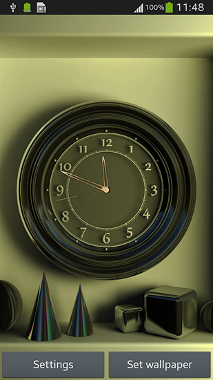 Full version of Android apk livewallpaper Wall clock for tablet and phone.