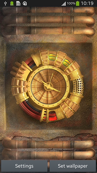 Full version of Android apk livewallpaper Wallpaper with clock for tablet and phone.