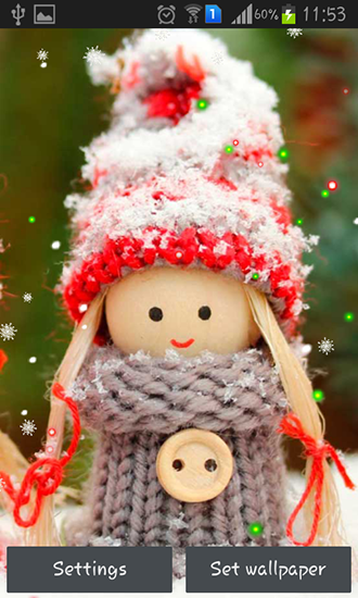 Full version of Android apk livewallpaper Winter: Dolls for tablet and phone.