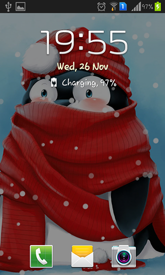 Full version of Android apk livewallpaper Winter penguin for tablet and phone.