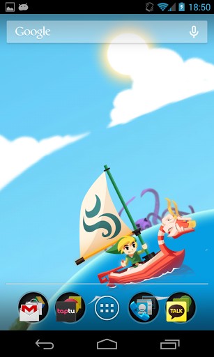 Full version of Android apk livewallpaper Zelda: Wind waker for tablet and phone.