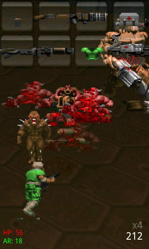 Screenshots of the live wallpaper Doom for Android phone or tablet.