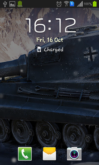Full version of Android apk livewallpaper Crazy war: Tank for tablet and phone.
