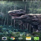 Download live wallpaper Dinosaur by live wallpaper HongKong for free and Blue flowers by Jacal video live wallpapers for Android phones and tablets .