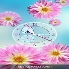 Download live wallpaper Flower clock by Thalia Spiele und Anwendungen for free and Frozen glass by Frisky lab for Android phones and tablets .