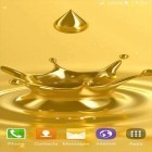 Download live wallpaper Gold for free and Radar: Digital clock for Android phones and tablets .