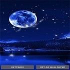 Download live wallpaper Moonlight by Live Wallpaper HD 3D for free and Snowy night clock for Android phones and tablets .