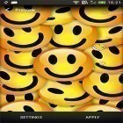 Download live wallpaper Smiley for free and Snowy night clock for Android phones and tablets .