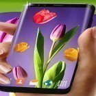 Download live wallpaper Tulips by 3D HD Moving Live Wallpapers Magic Touch Clocks for free and Tigers for Android phones and tablets .
