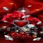 Download live wallpaper Valentines Day diamonds for free and Shake them all for Android phones and tablets .