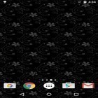 Download live wallpaper Black patterns for free and Halloween: Clock for Android phones and tablets .