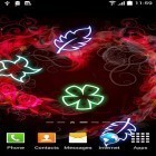 Download live wallpaper Glowing flowers for free and Red rose by DynamicArt Creator for Android phones and tablets .