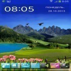 Download live wallpaper Mountain weather for free and Fantasy forest 3D for Android phones and tablets .