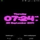 Download live wallpaper Neon digital clock for free and Love for Android phones and tablets .