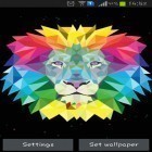 Download live wallpaper Neon lion for free and Flower 360 3D for Android phones and tablets .