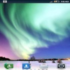 Download live wallpaper Northern lights for free and Rose picture clock by Webelinx Love Story Games for Android phones and tablets .