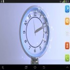 Download live wallpaper Silver clock for free and Sea and sky for Android phones and tablets .