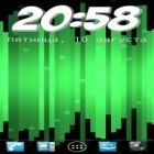 Download live wallpaper Stripe ICS pro for free and Neon digital clock for Android phones and tablets .