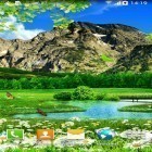Download live wallpaper Summer landscape for free and Dynamic paint for Android phones and tablets .